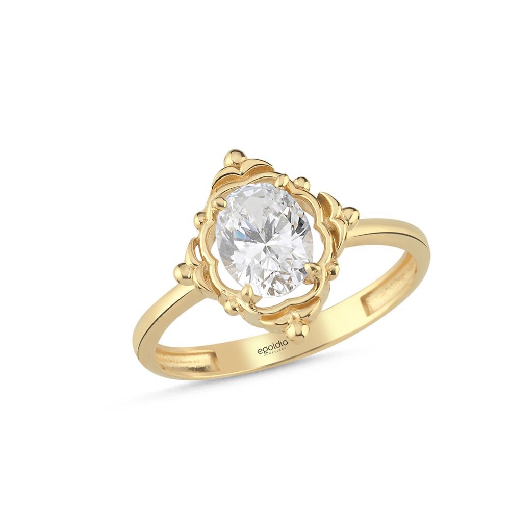 Oval Kesim Fantazi Yüzük