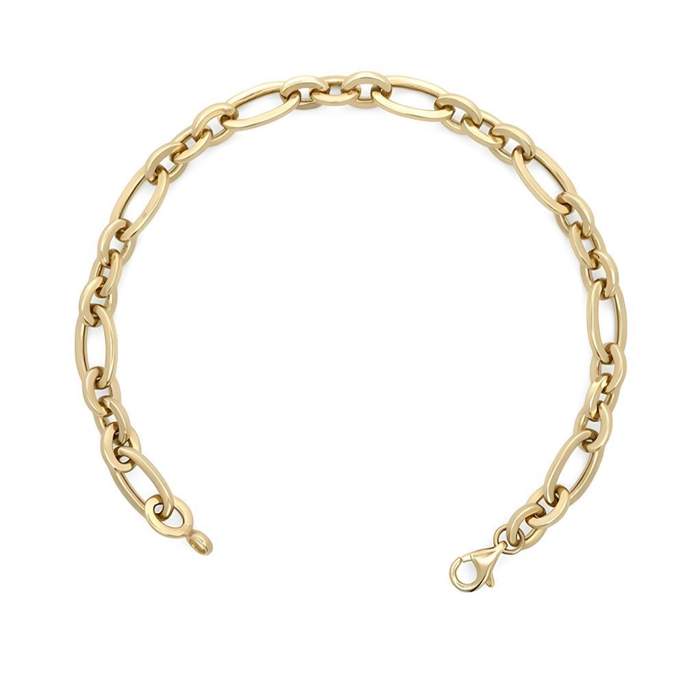 Ataç Oval Tasarım Altın Bileklik