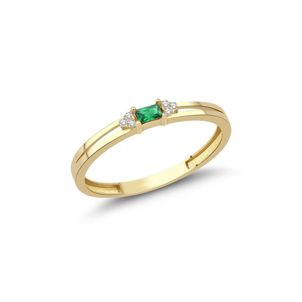 Baget Taşlı Ve Oval  Taşlı Minimal Yüzük