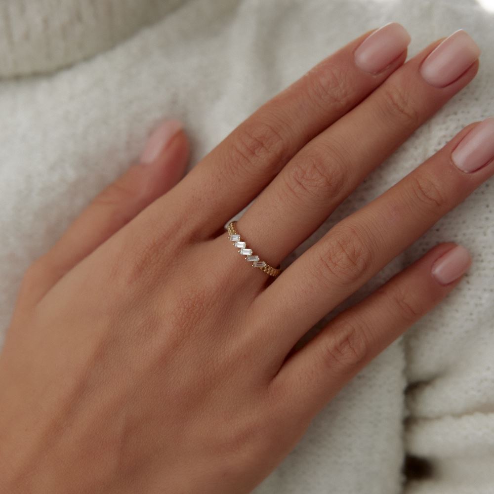 Baget Sıralı Burgu Tasarım Yüzük