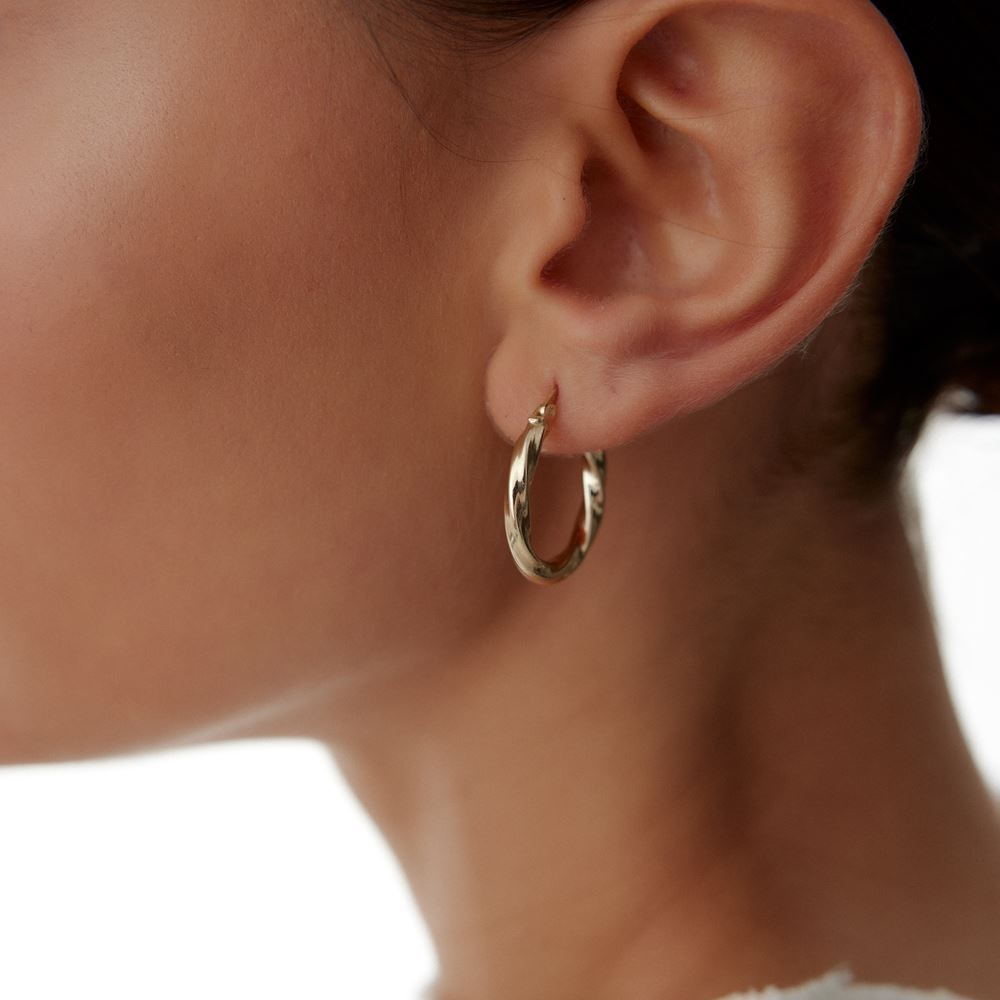 Burgu Tasarım Halka Küpe