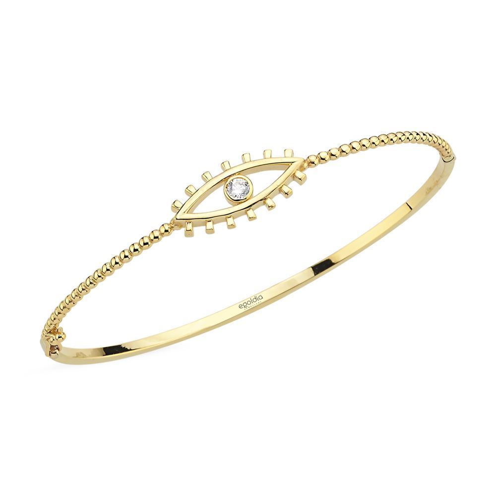 Göz Tasarım Taşlı Kelepçe