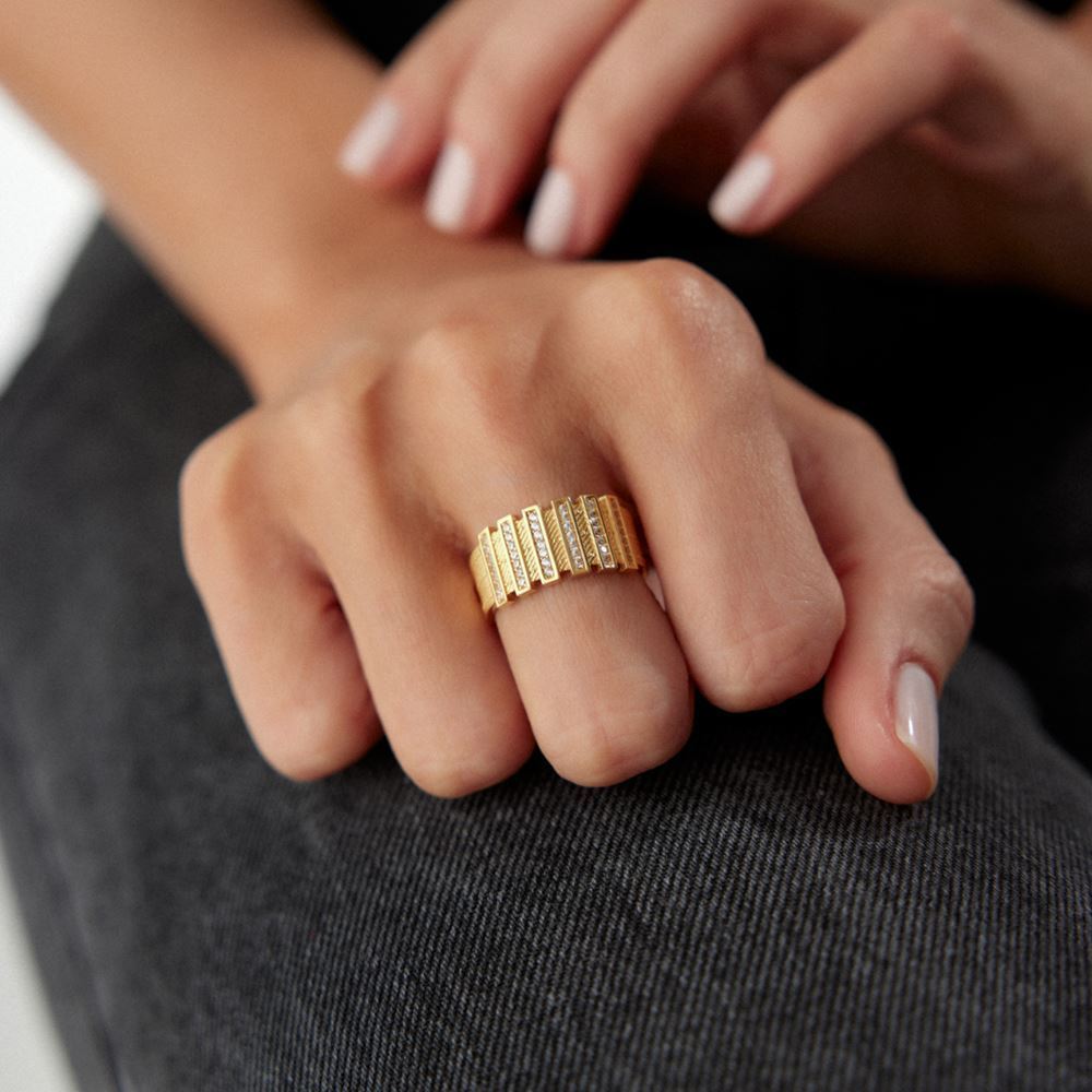 Senfoni Kalze Taşlı Yüzük