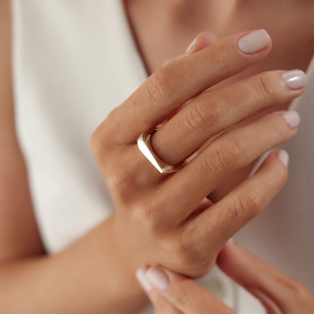 Köşeli Geometrik Yüzük