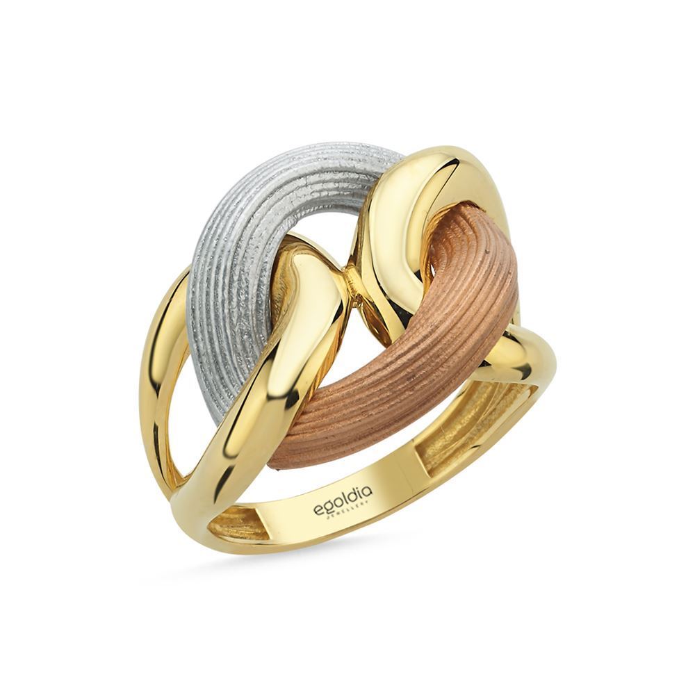 Üç Renk Halka Yüzük