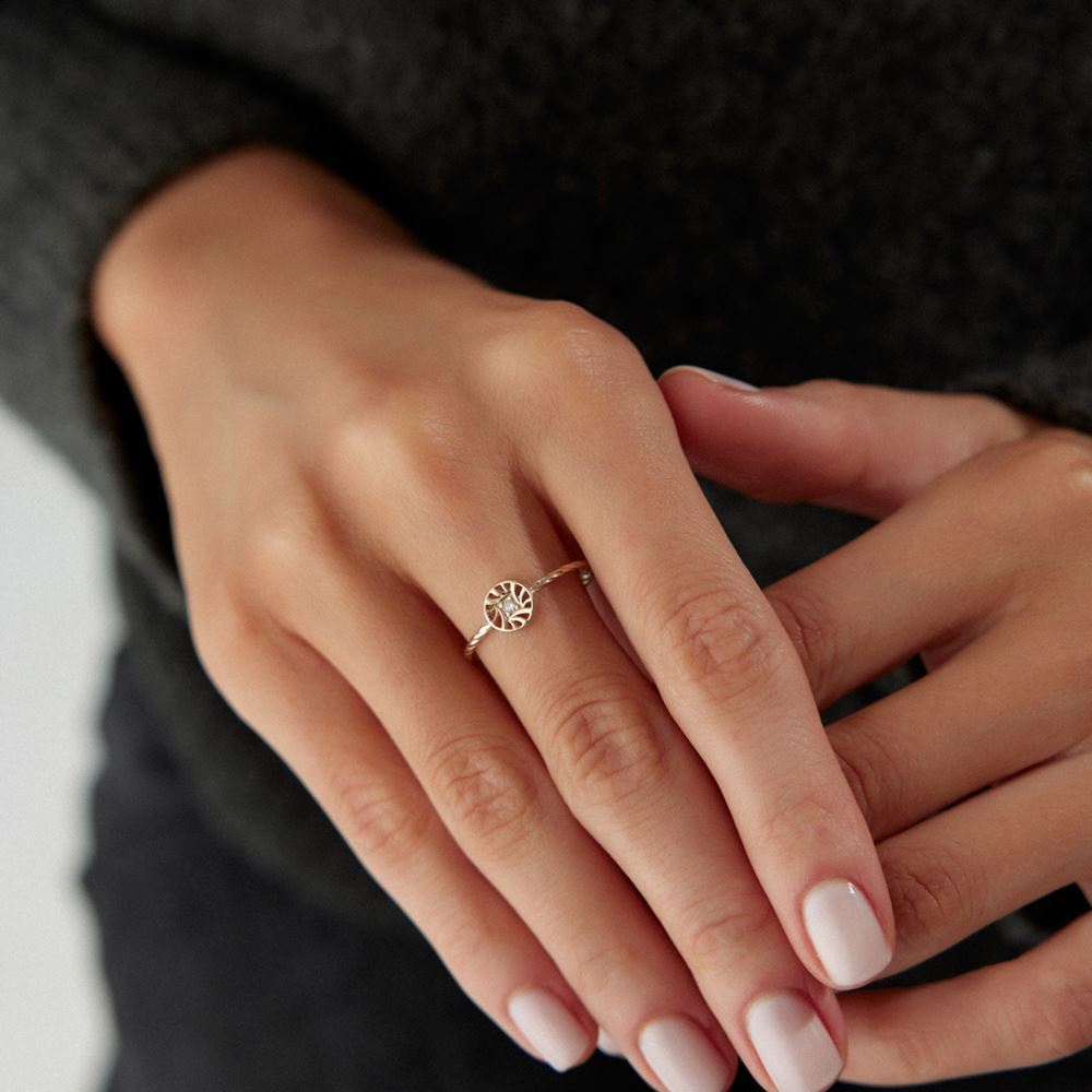 Çark Taşlı Yüzük