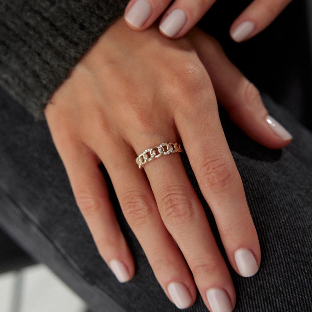 Burgu Taşlı Yüzük