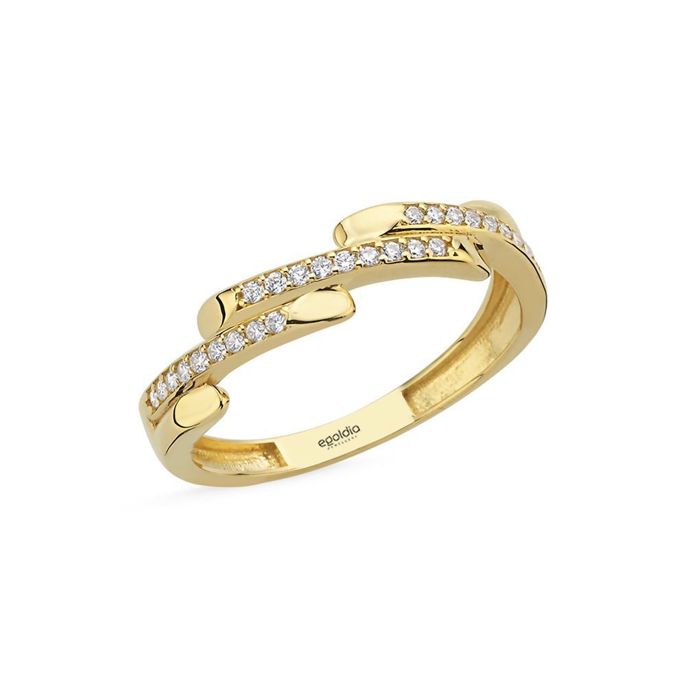 Çubuk Tasarım Taşlı Yüzük