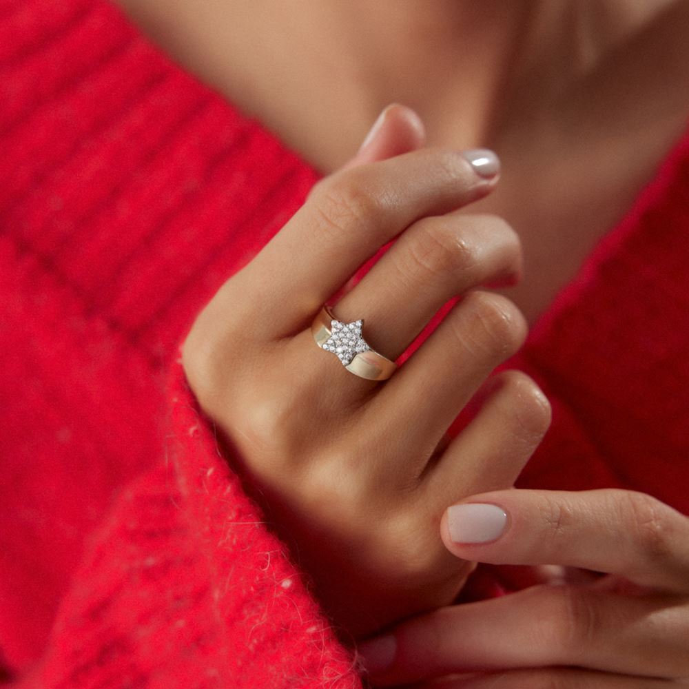 Yıldız Taşlı Yüzük