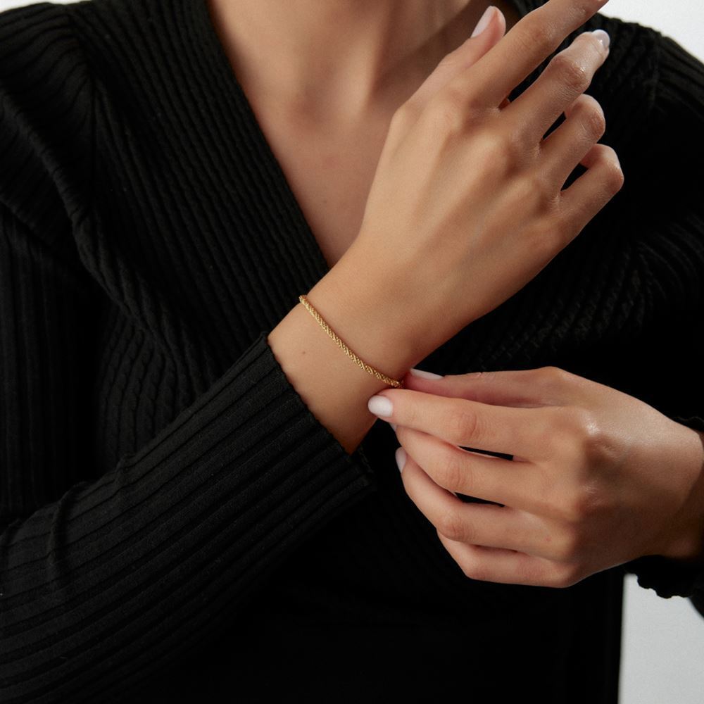 Kırmızı İtalyan Halat Bileklik