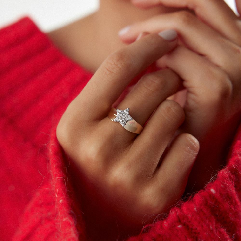 Yıldız Taşlı Yüzük