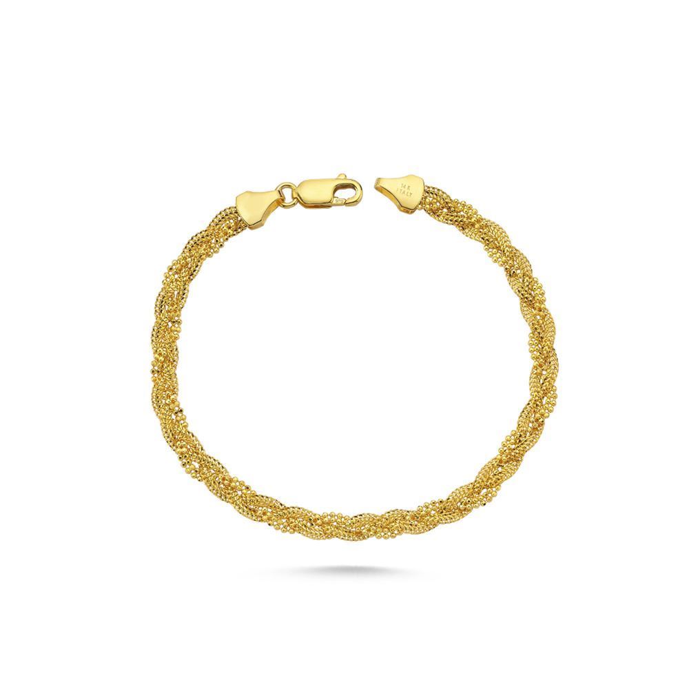 Kırmızı İtalyan Örme Bileklik