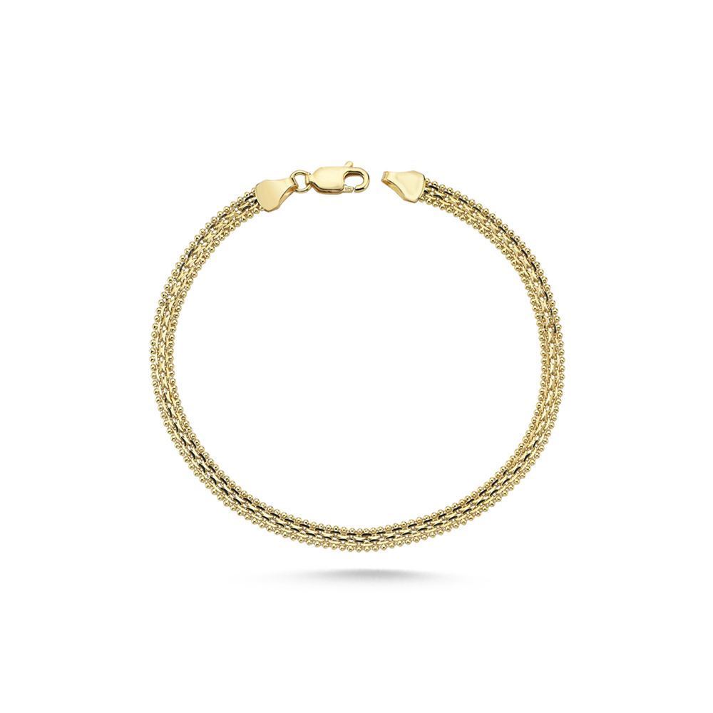 İtalyan Oluklu Nokta Tasarım Bileklik