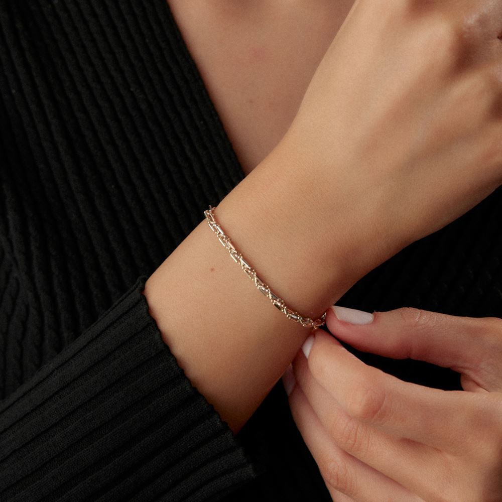 İtalyan Üç Renk Burgu Tasarım Bileklik