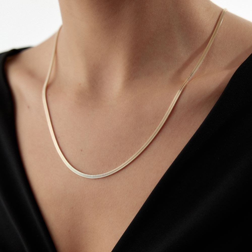 İtalyan Balıksırtı Kolye 55 Cm