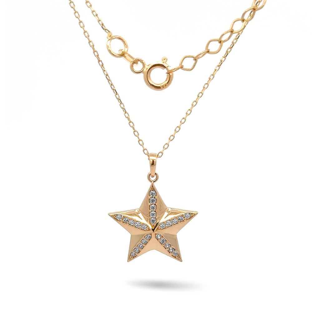 Deniz Yıldızı Taşlı Kolye