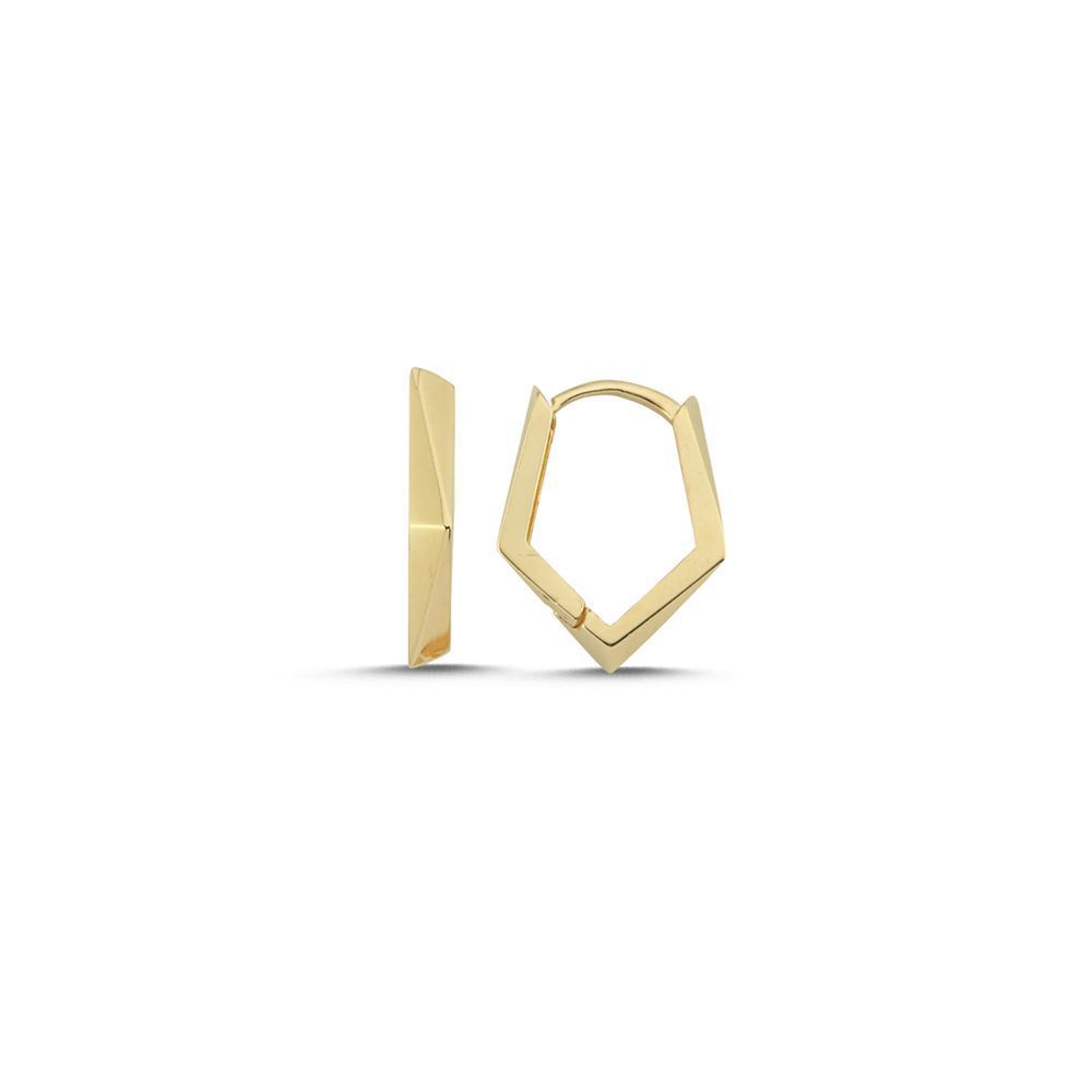 Üçgen Düz Tasarım Küpe