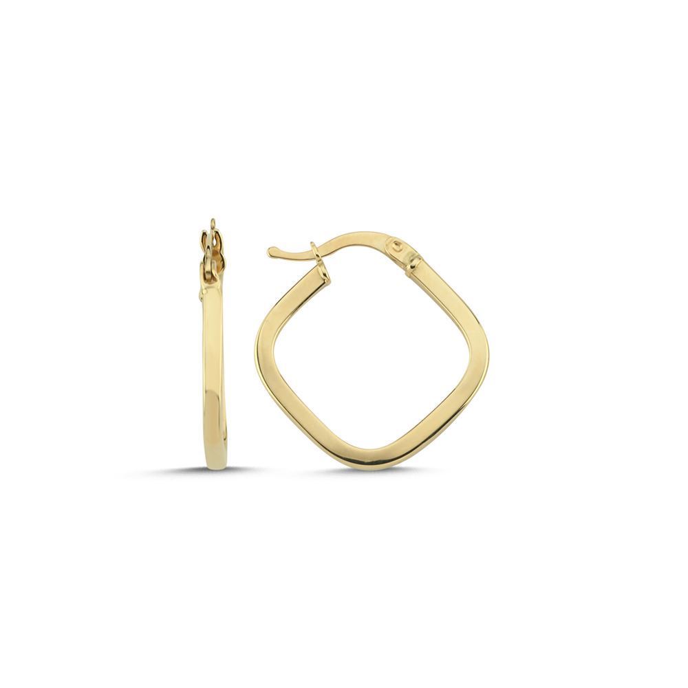 Kare Oval Tasarım Küpe