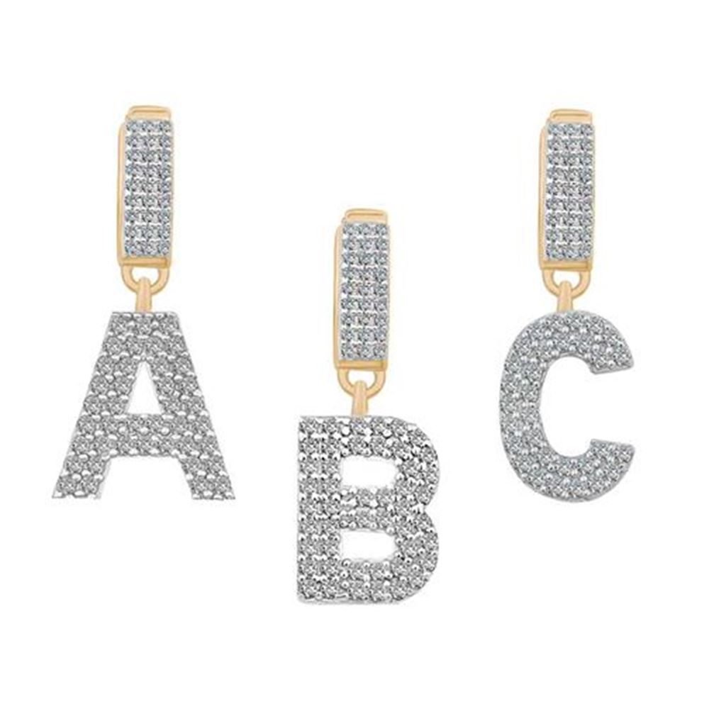 Taşlı Sallantılı Harf 9Mm Bileklik Charm