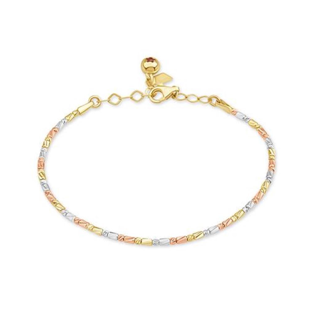 Silindir Top Top Altın Bileklik