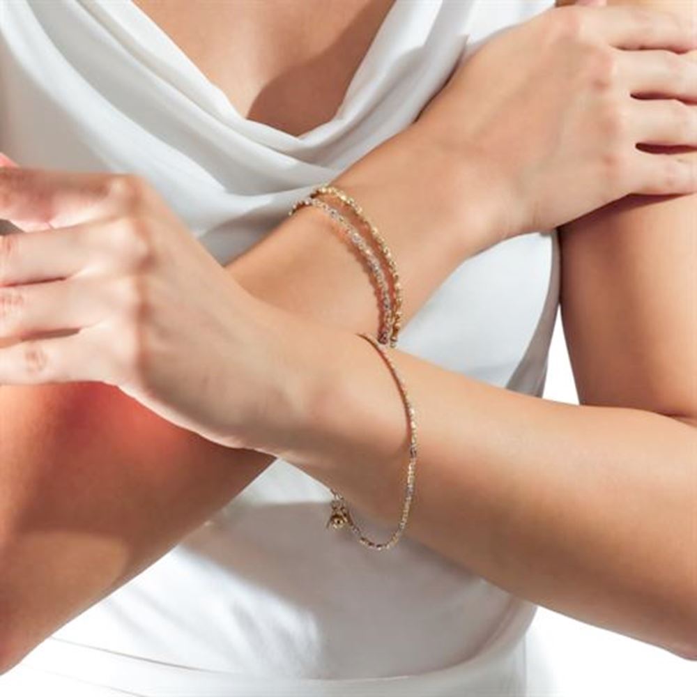 Top Top Silindir Altın Bileklik