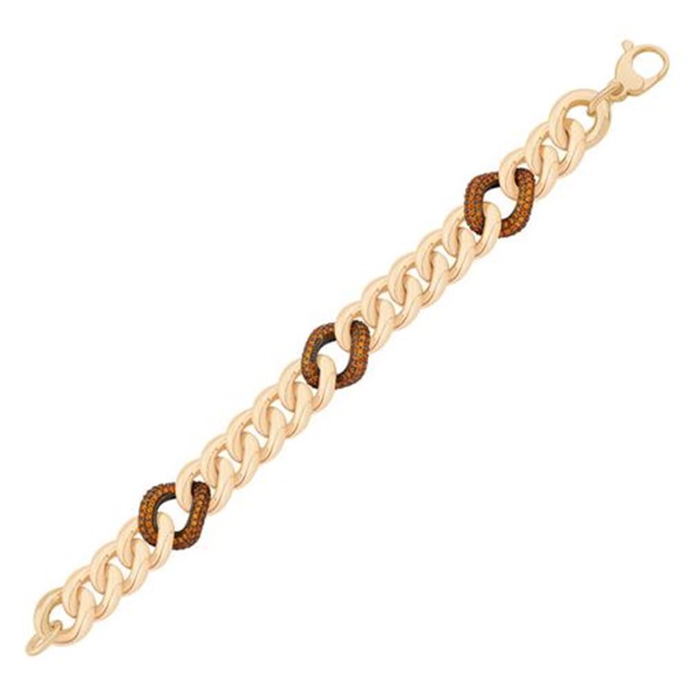 Turuncu Halka Zincir Bileklik