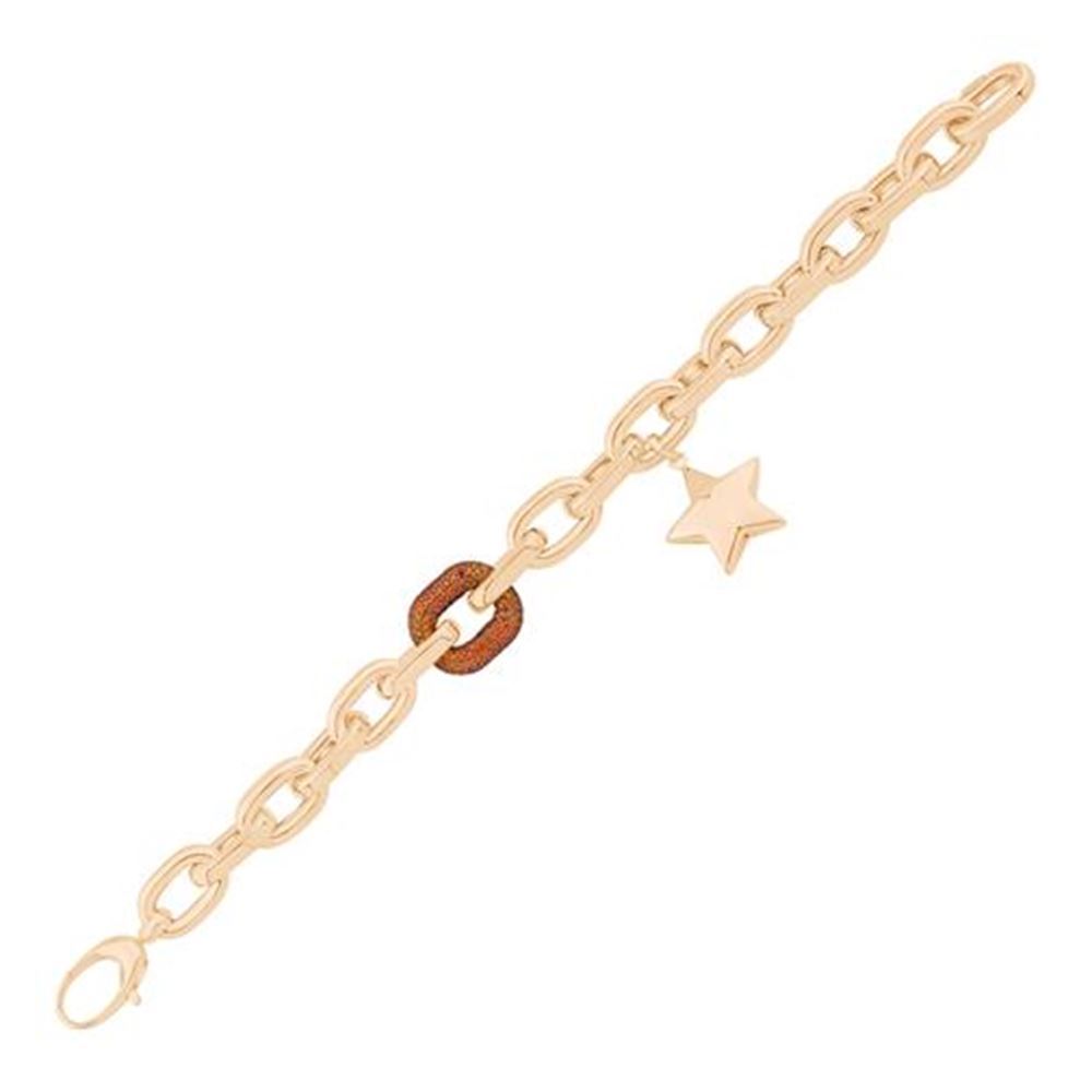 İtalyan Tasarım Yıldız Sallantılı Altın Bileklik
