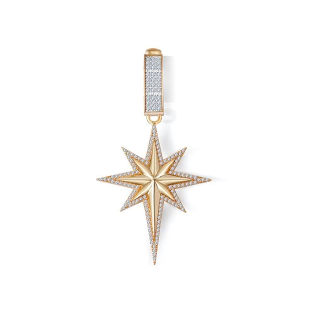 Kuzey Yıldızı Taşlı Charm