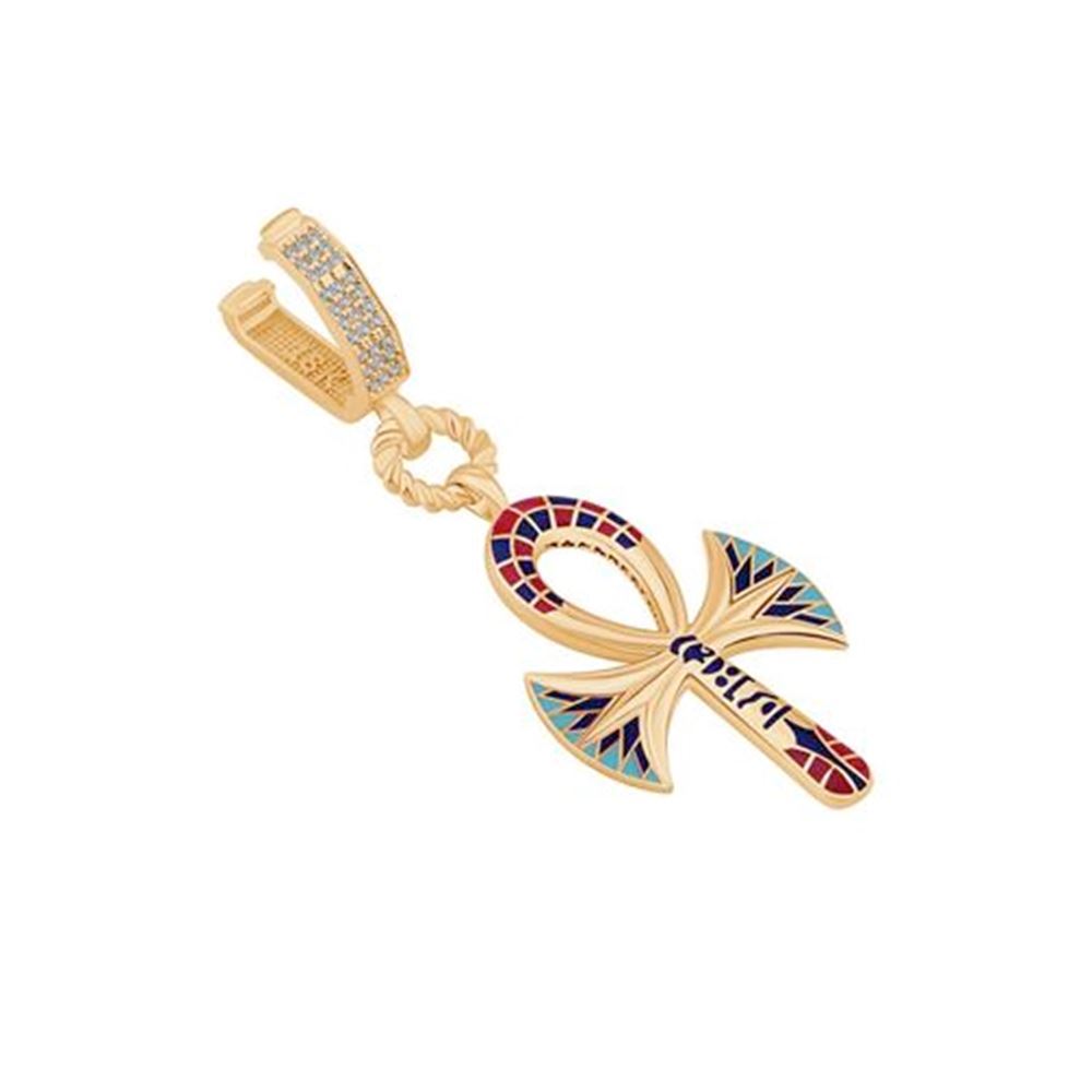 Renkli Ankh Charm Kolye Ucu
