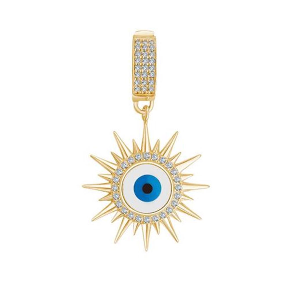 Nazar Boncuklu Güneş Charm