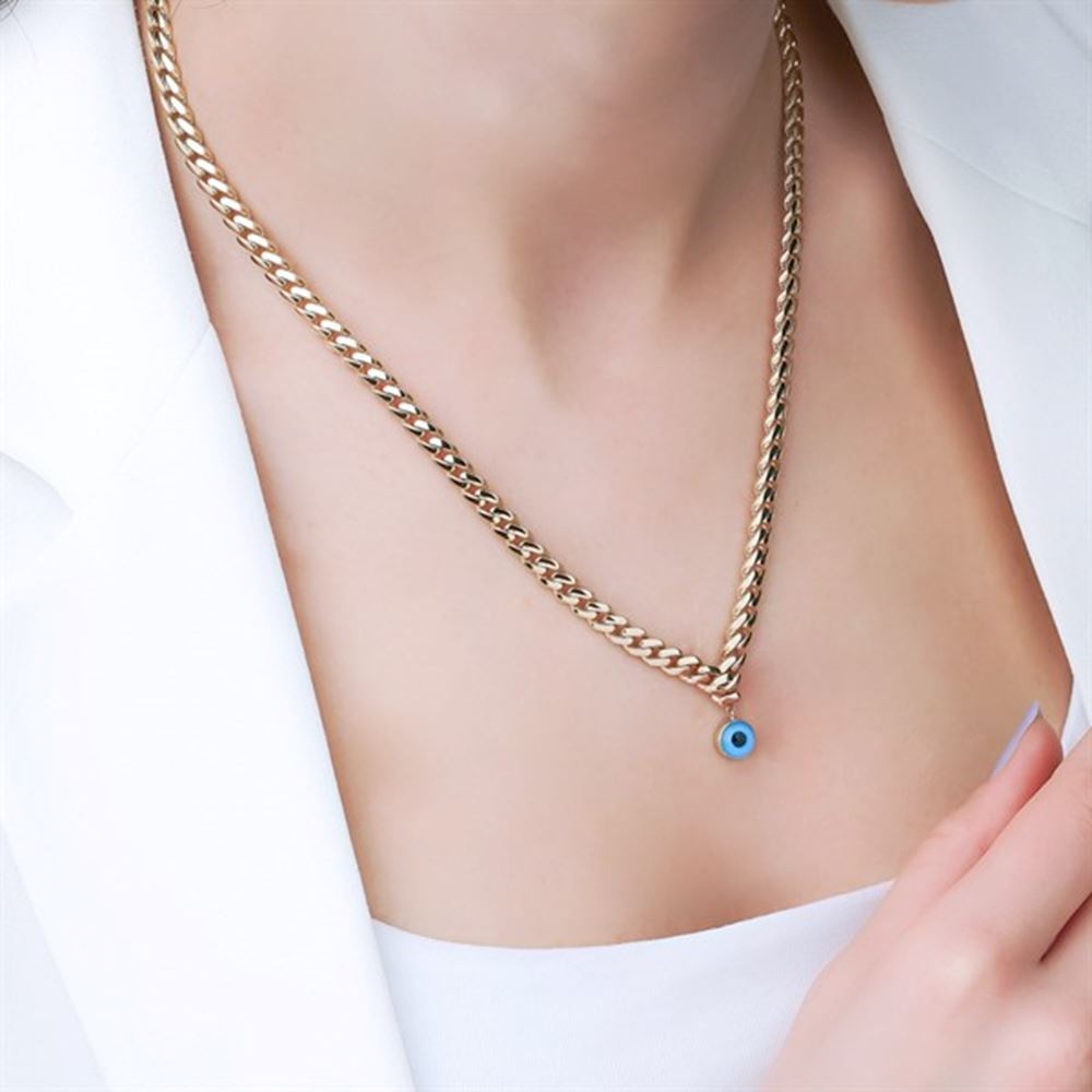 Altın Göz Bebeğim Kolye