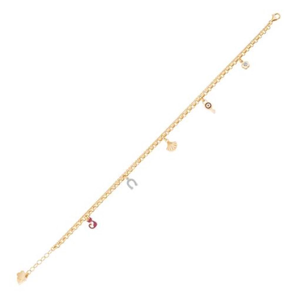 Deniz Kabuğu Şans Altın Halhal