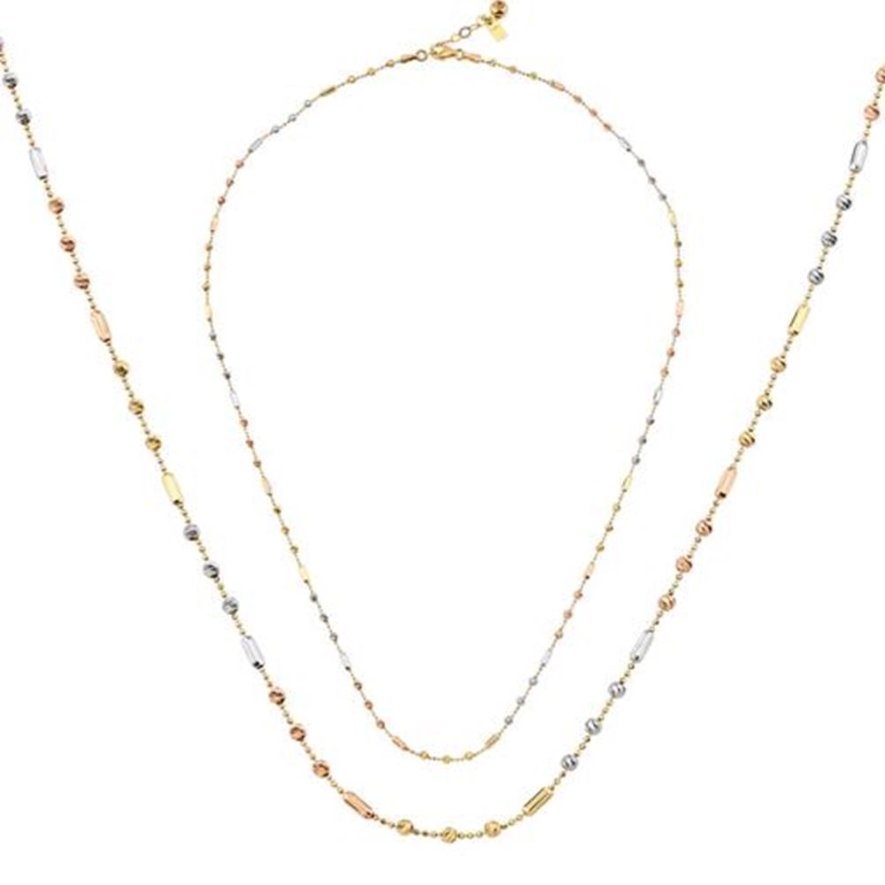 Kalemli Silindir Altın Kolye