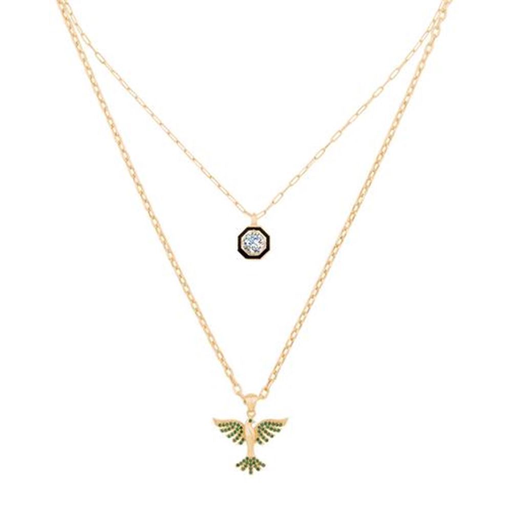 Çift Zincir Anka Kuşu Kolye