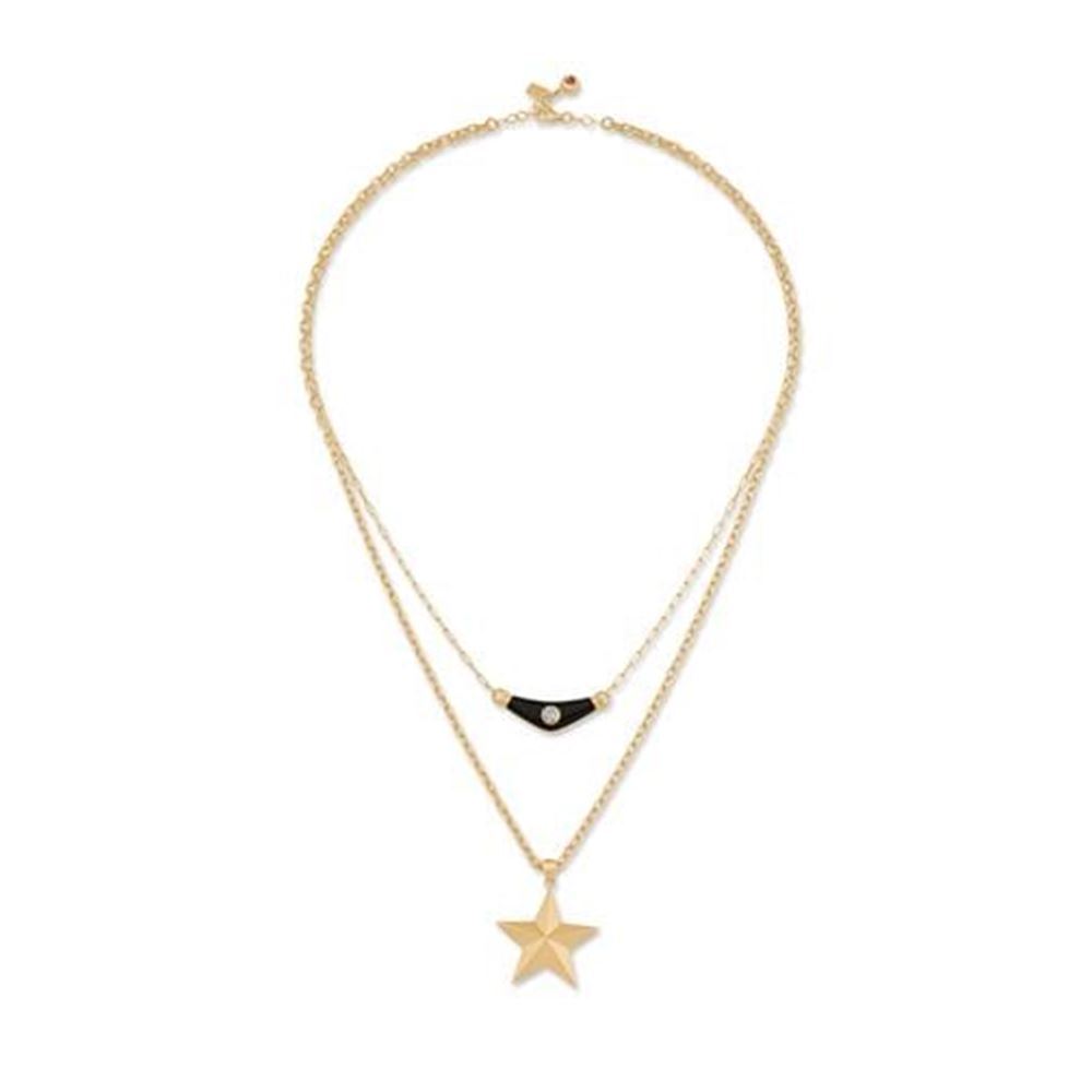 İkili Yıldız Trend Kolye