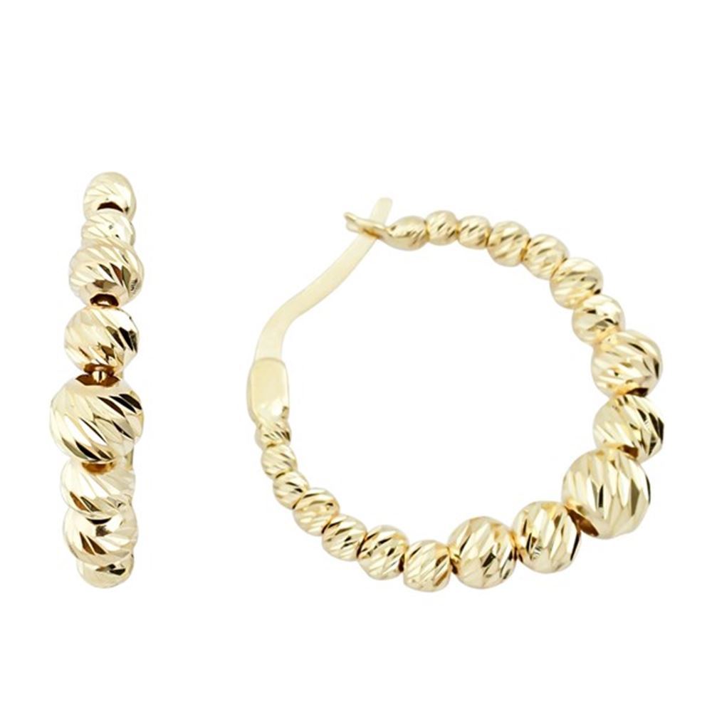 Süzme Top Top Halka Küpe