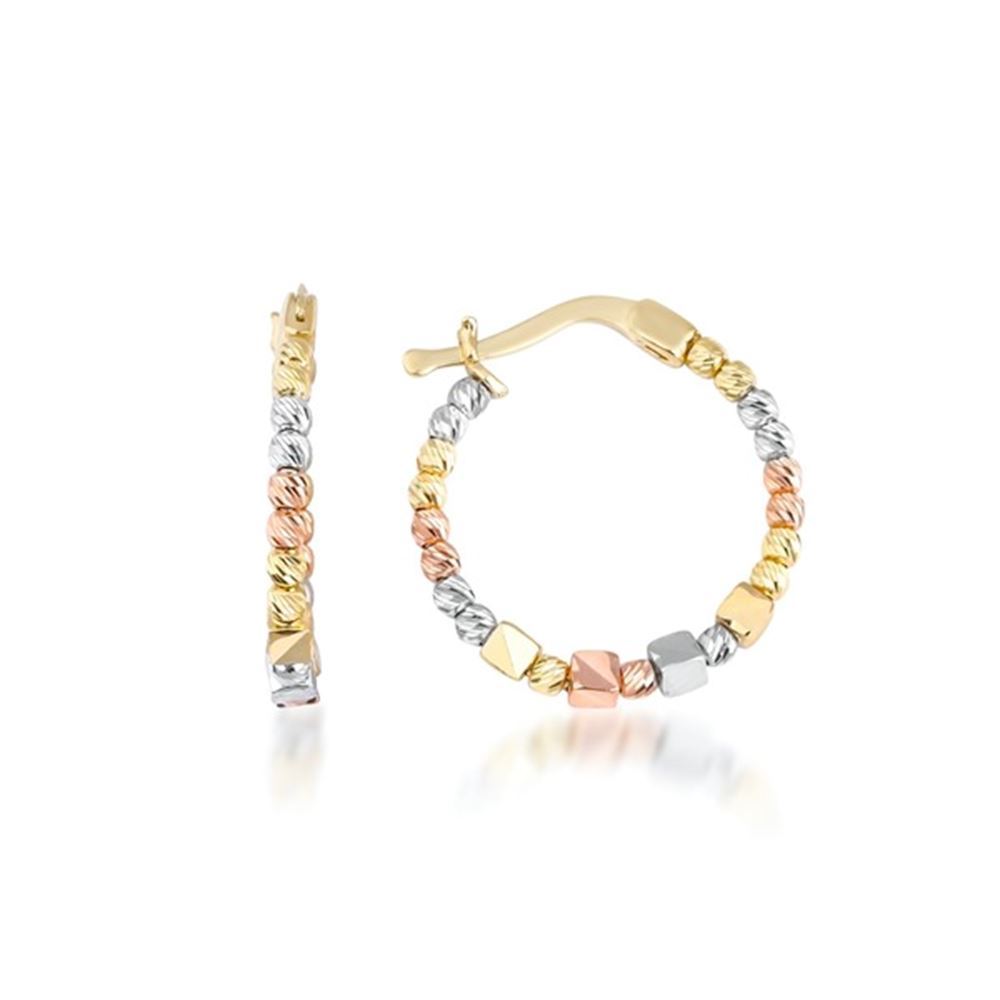 Üç Renk Küp Halka Küpe