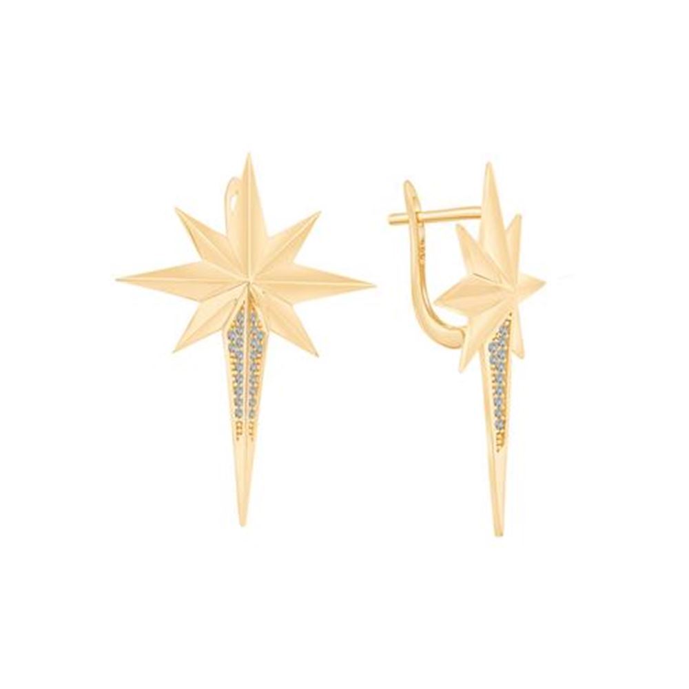 Gölge Taşlı Kuzey Yıldızı Küpe