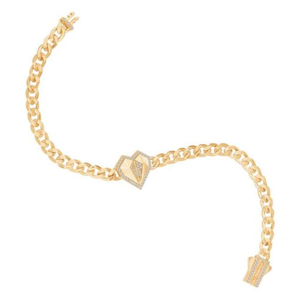 Taşlı Kalp Gurmet Bileklik