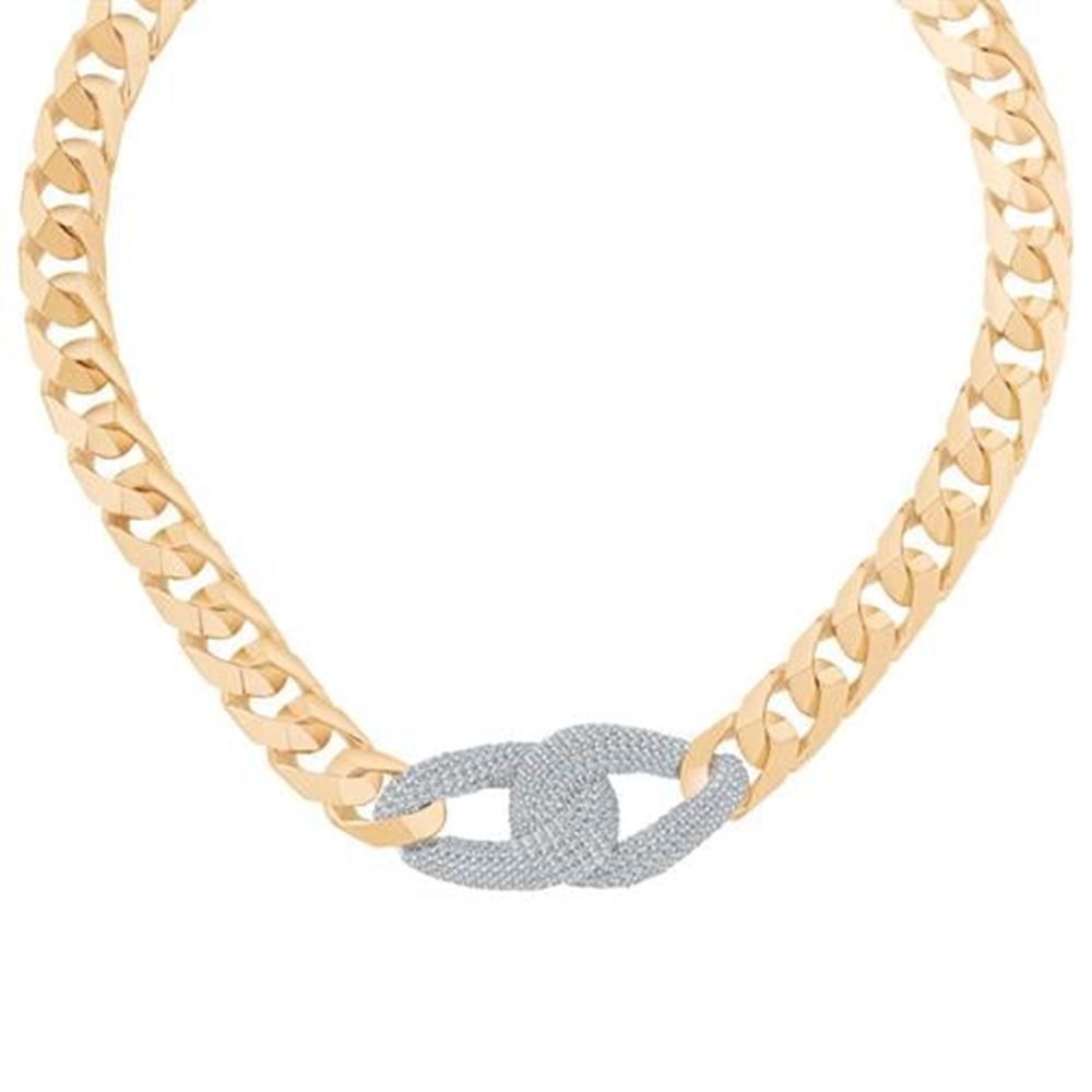 Taşlı Burgu Zincir Altın Set