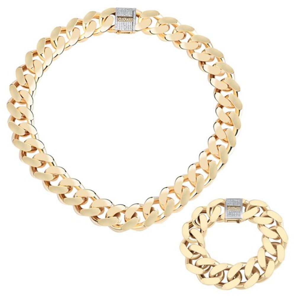 Taşlı Kalp Tasarım Gurmet Zincir