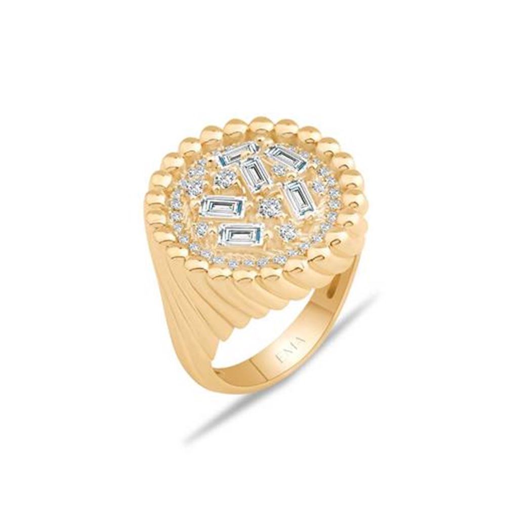 Baget Taşlı Yuvarlak Yüzük