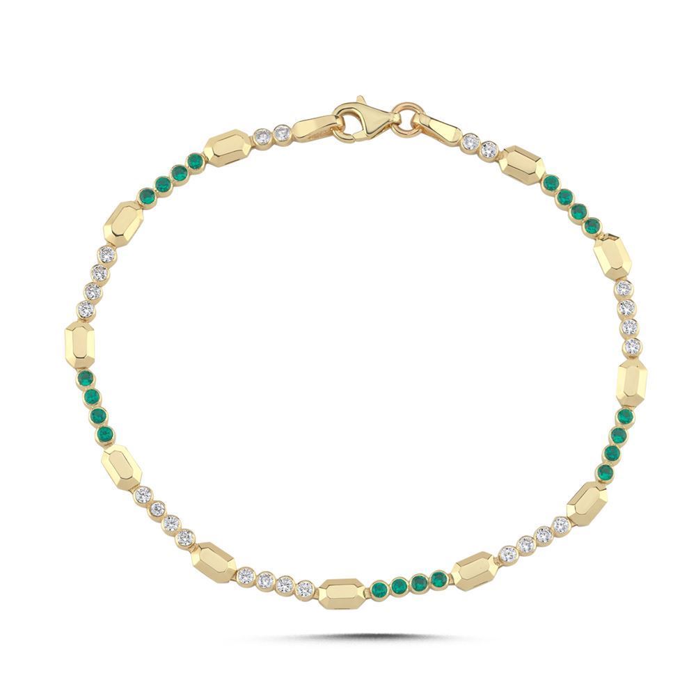 Renkli Taşlı Bileklik (19*0,30 Cm)