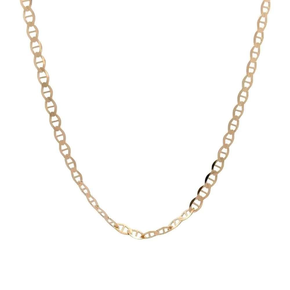 İtalyan Oval Tasarım Kolye 50 Cm