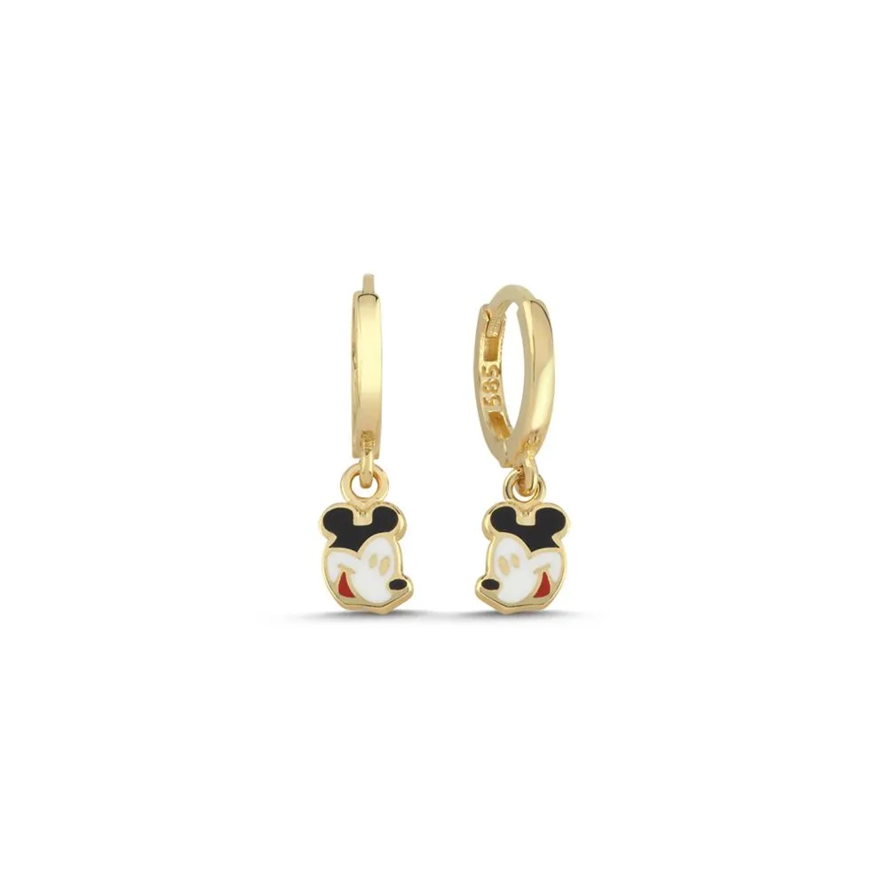 Mickey  Mouse Mineli Çocuk Küpe
