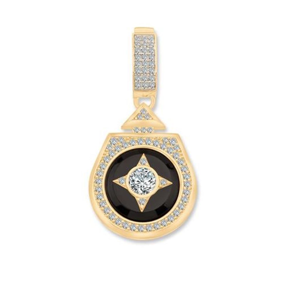 Beş Taşlı Madalyon Charm